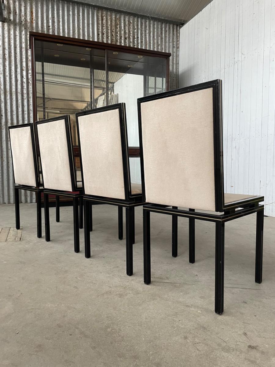 Set dining chairs Pierre Vandel Paris, France 1970s