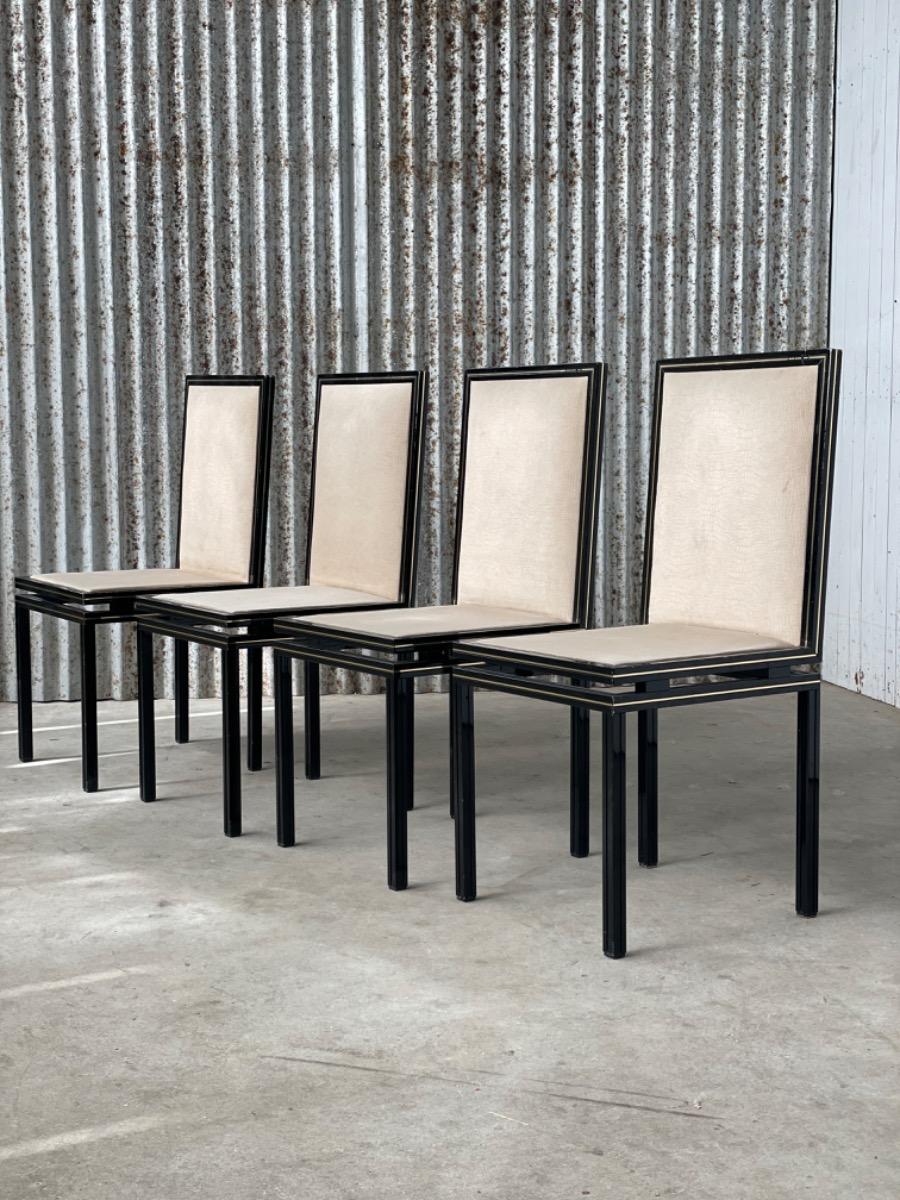 Set dining chairs Pierre Vandel Paris, France 1970s