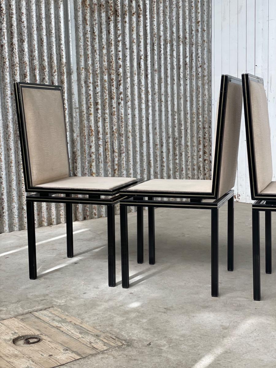 Set dining chairs Pierre Vandel Paris, France 1970s