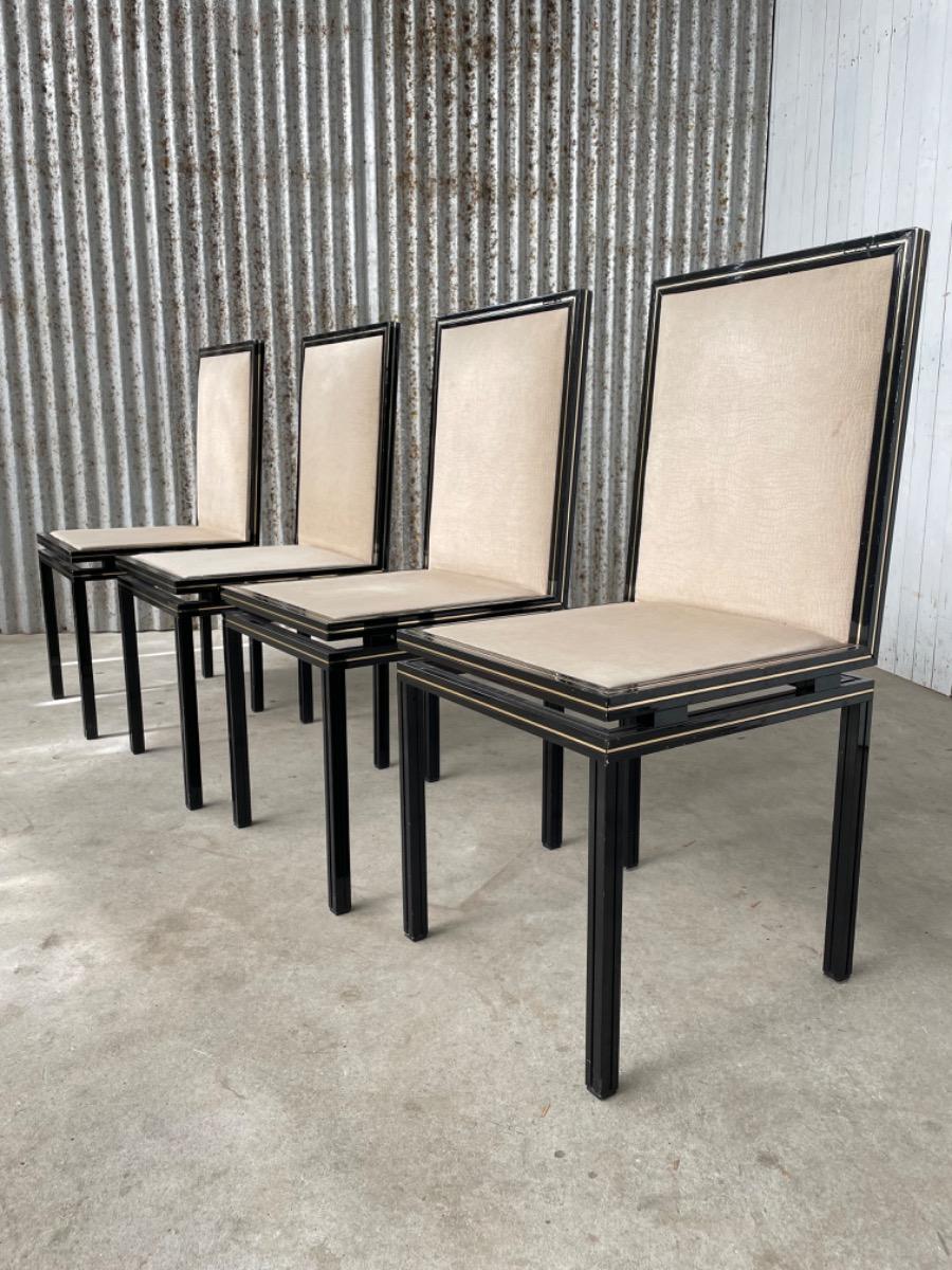 Set dining chairs Pierre Vandel Paris, France 1970s