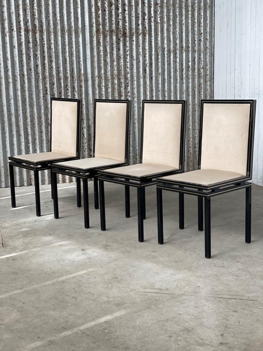 Set dining chairs Pierre Vandel Paris, France 1970s