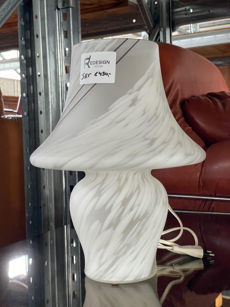 Set murano glass design lamps italie 