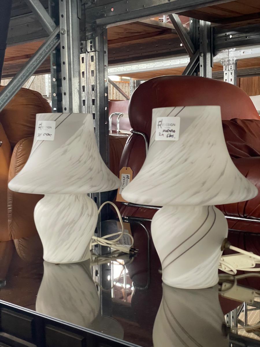 Set murano glass design lamps italie 