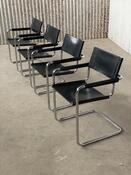 Set of 4 dining chairs for Matteo Grassi Italy 1970s