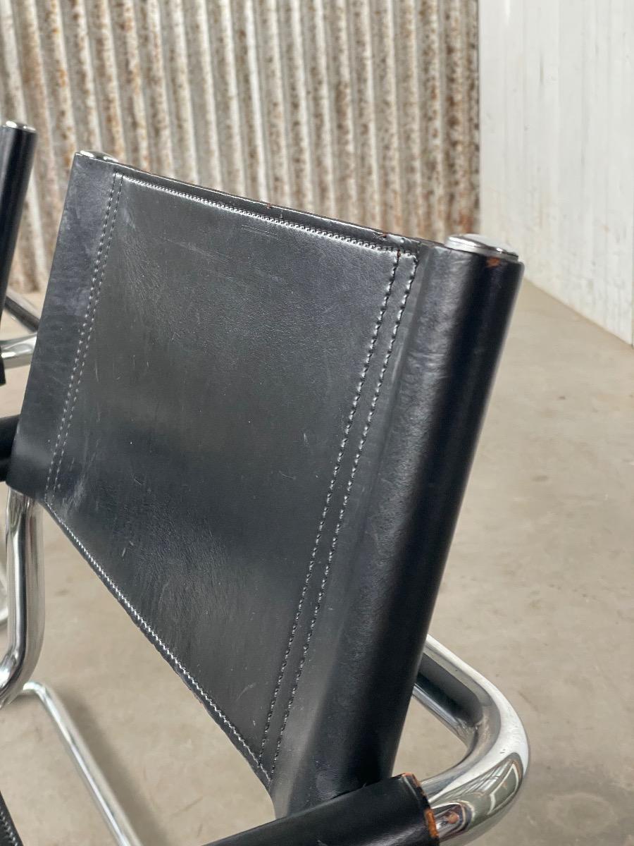 Set of 4 dining chairs for Matteo Grassi Italy 1970s