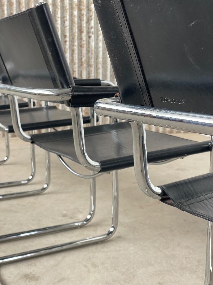 Set of 4 dining chairs for Matteo Grassi Italy 1970s