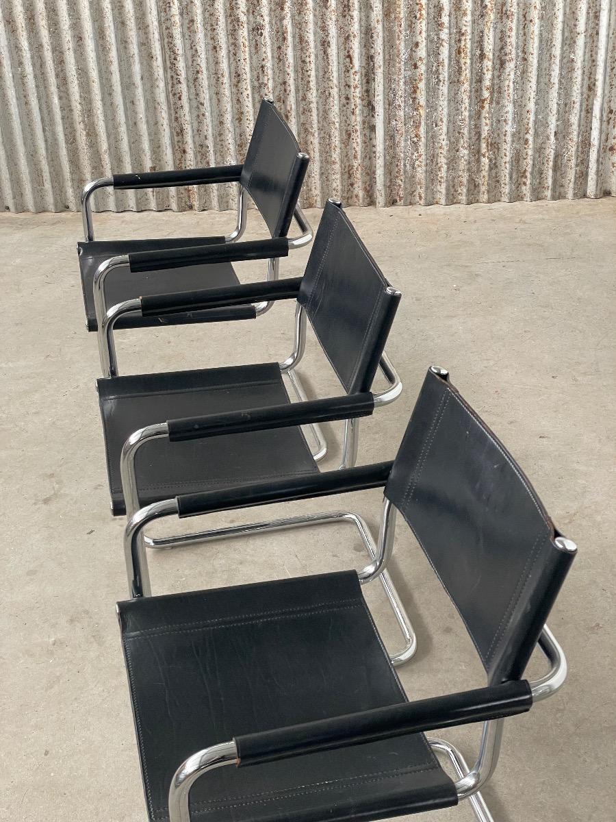 Set of 4 dining chairs for Matteo Grassi Italy 1970s