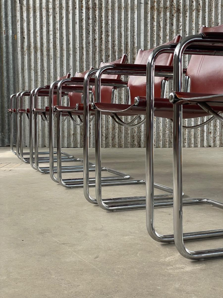 Set of 6 Matteo Grassi MG5 dining chairs 1960s 