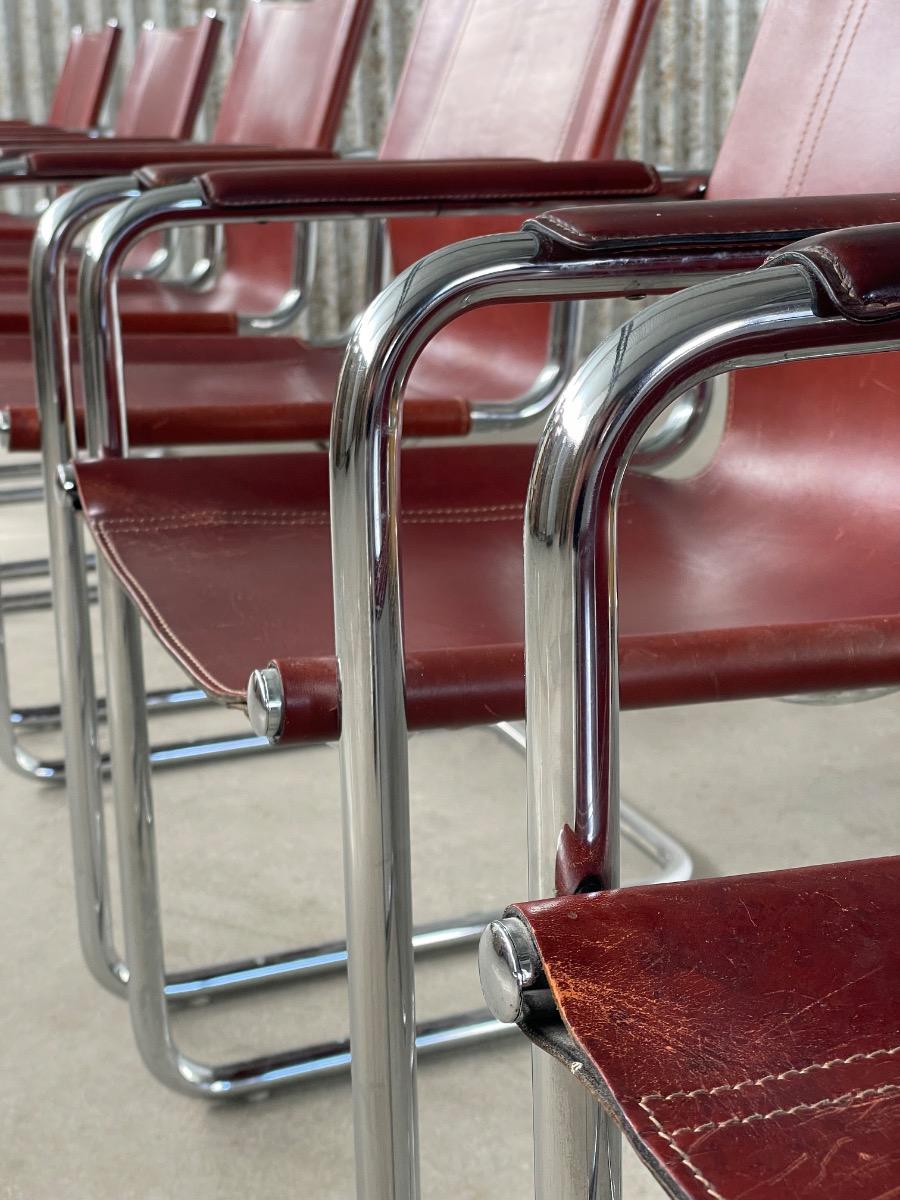 Set of 6 Matteo Grassi MG5 dining chairs 1960s 