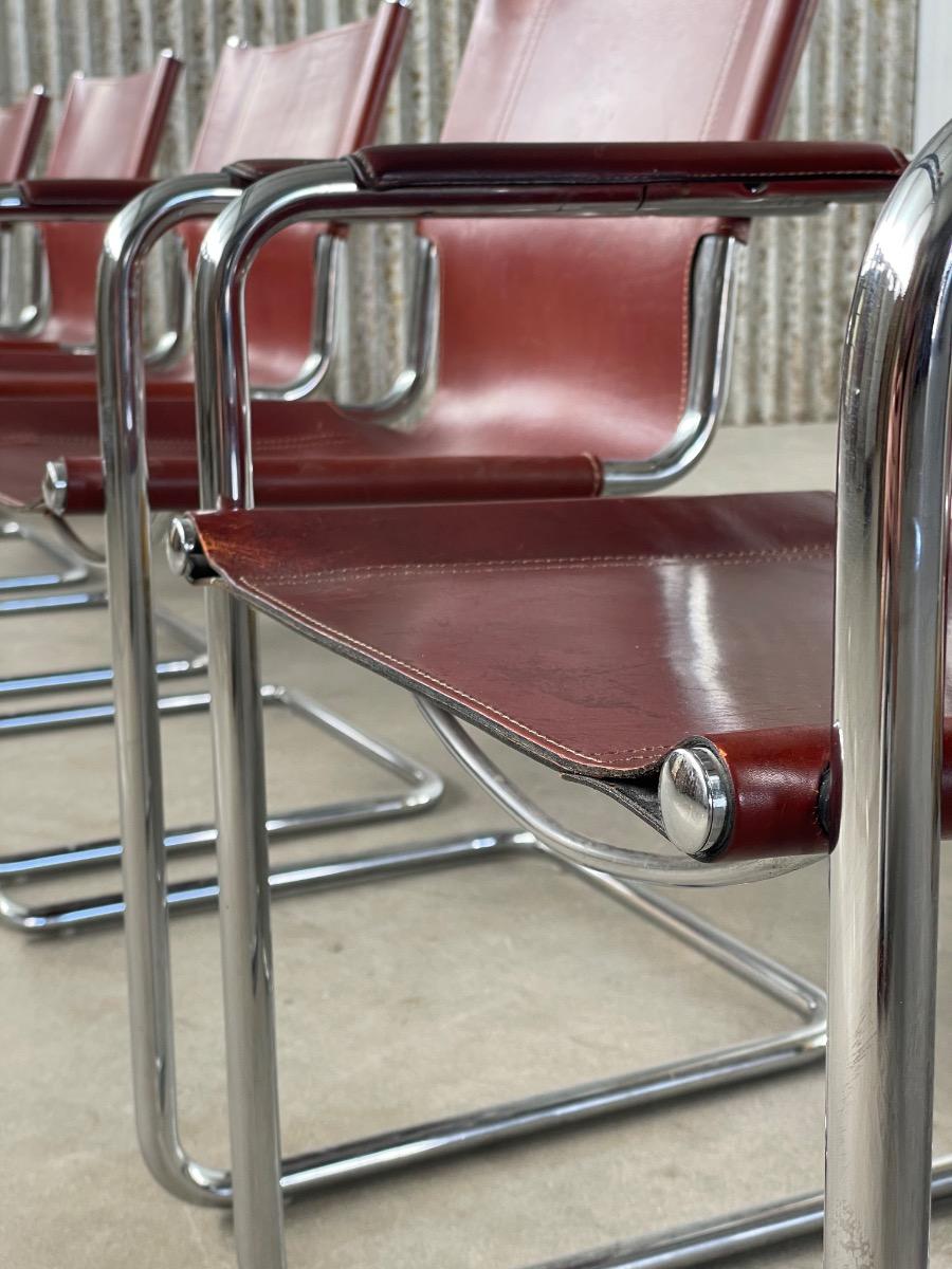 Set of 6 Matteo Grassi MG5 dining chairs 1960s 