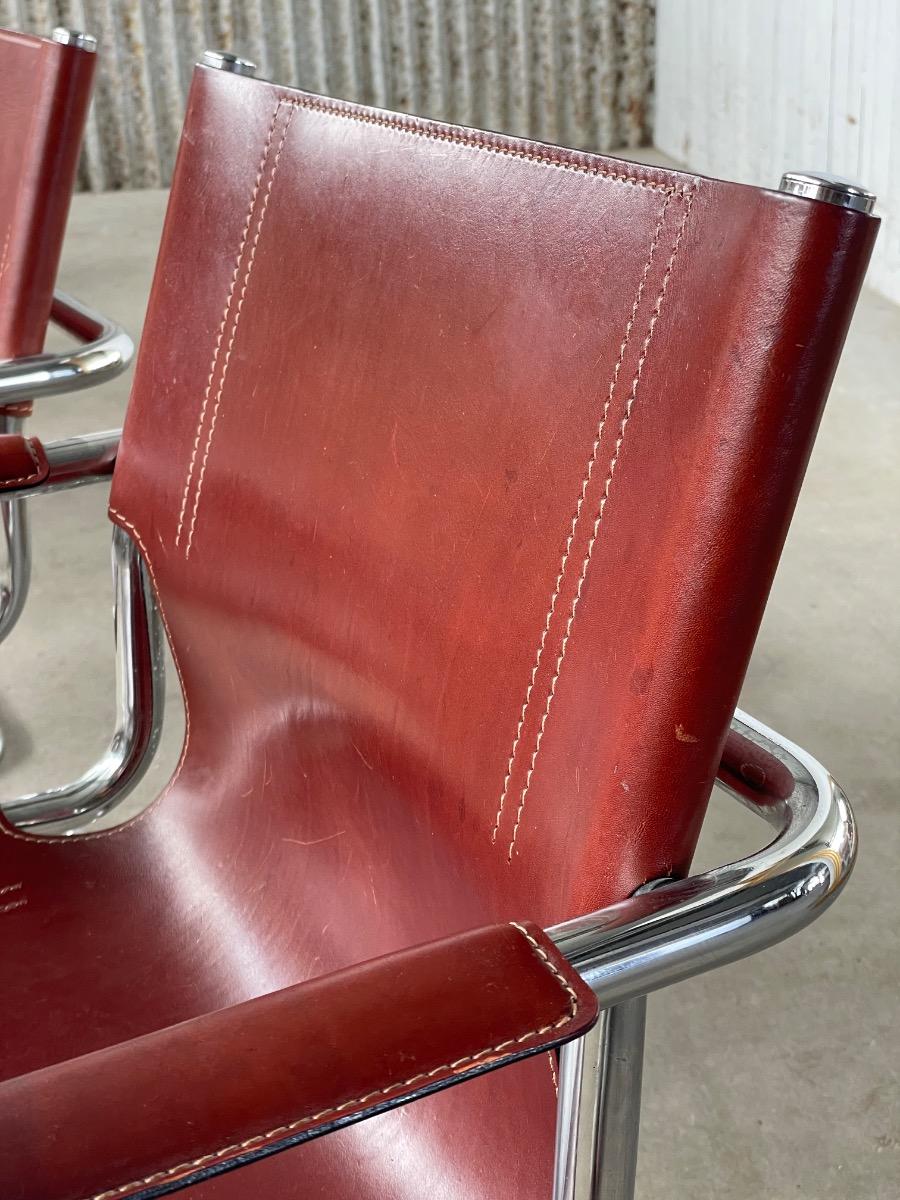 Set of 6 Matteo Grassi MG5 dining chairs 1960s 