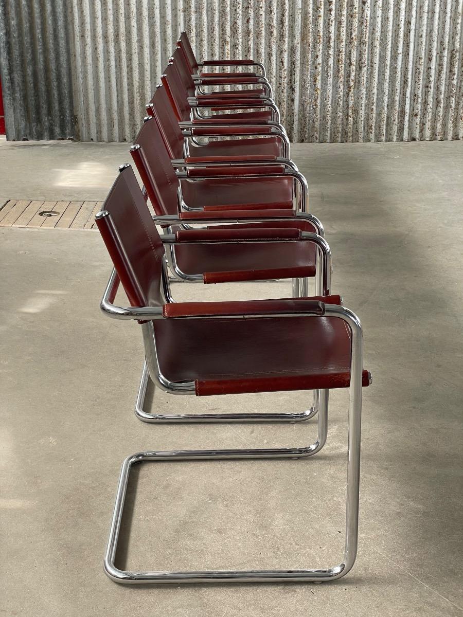 Set of 6 Matteo Grassi MG5 dining chairs 1960s 
