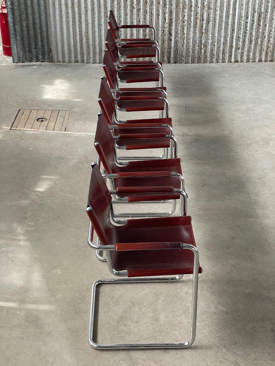 Set of 6 Matteo Grassi MG5 dining chairs 1960s 