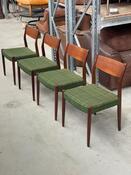 Set vintage dining chairs by Fristho 1960s in Teak