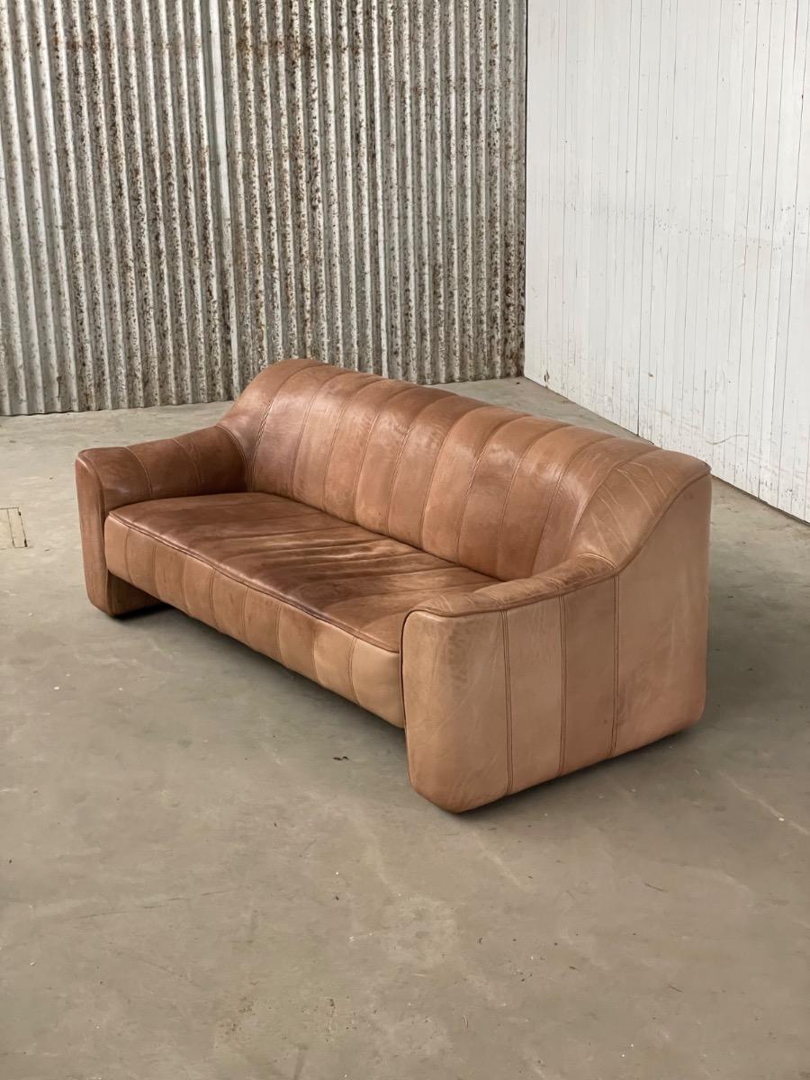 Vintage 3-seat sofa DS-44 De Sede Switzerland, 1970s
