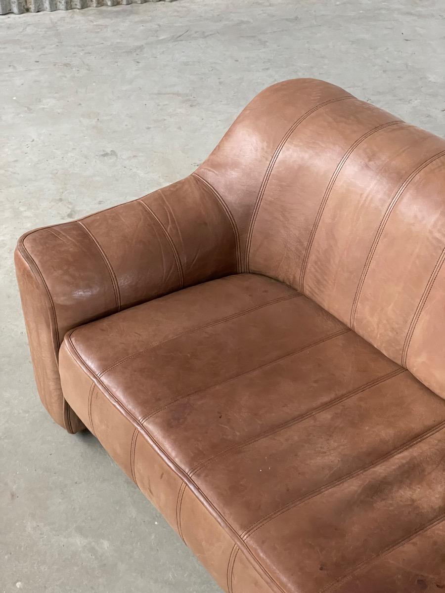 Vintage 3-seat sofa DS-44 De Sede Switzerland, 1970s
