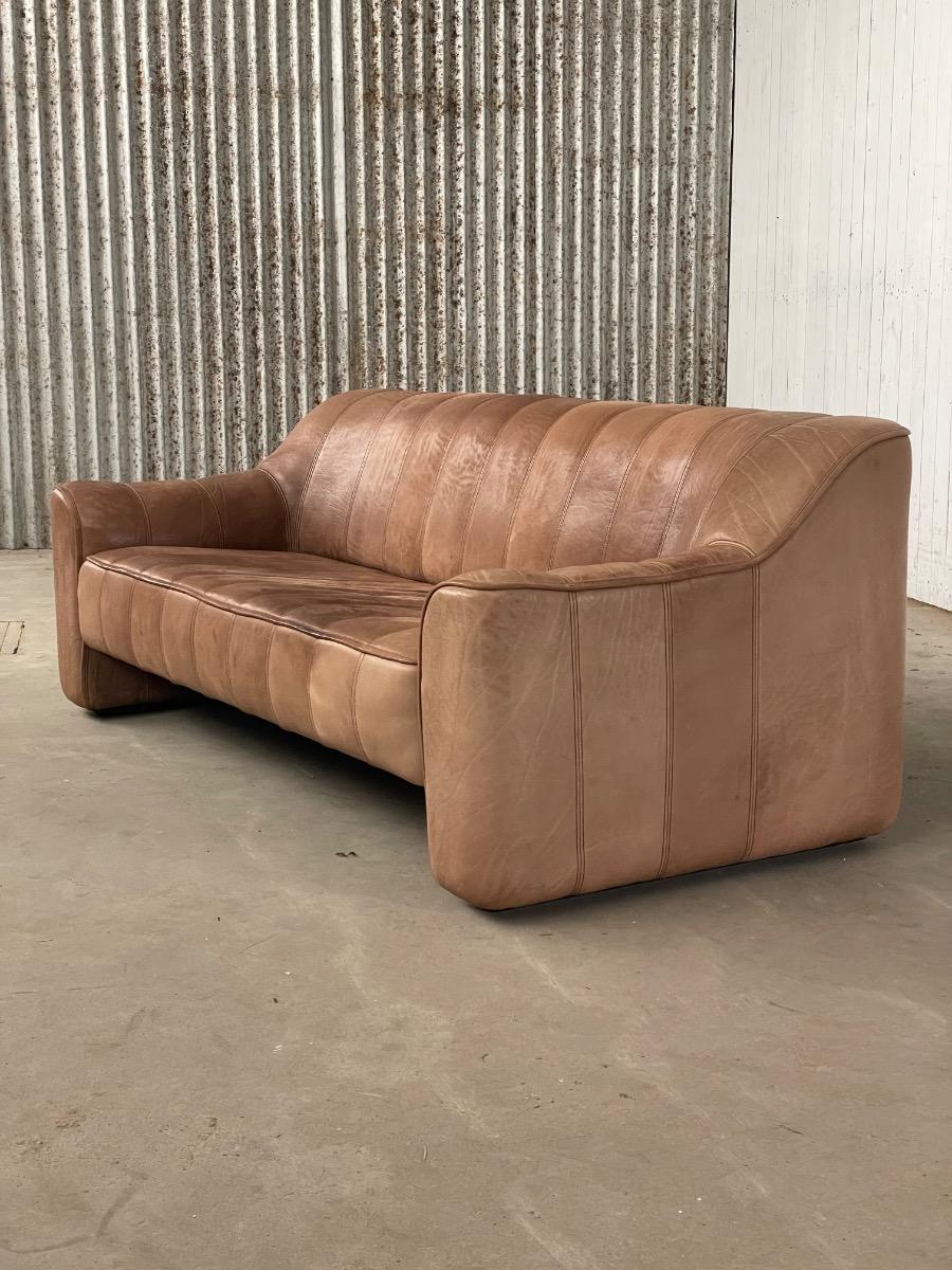 Vintage 3-seat sofa DS-44 De Sede Switzerland, 1970s