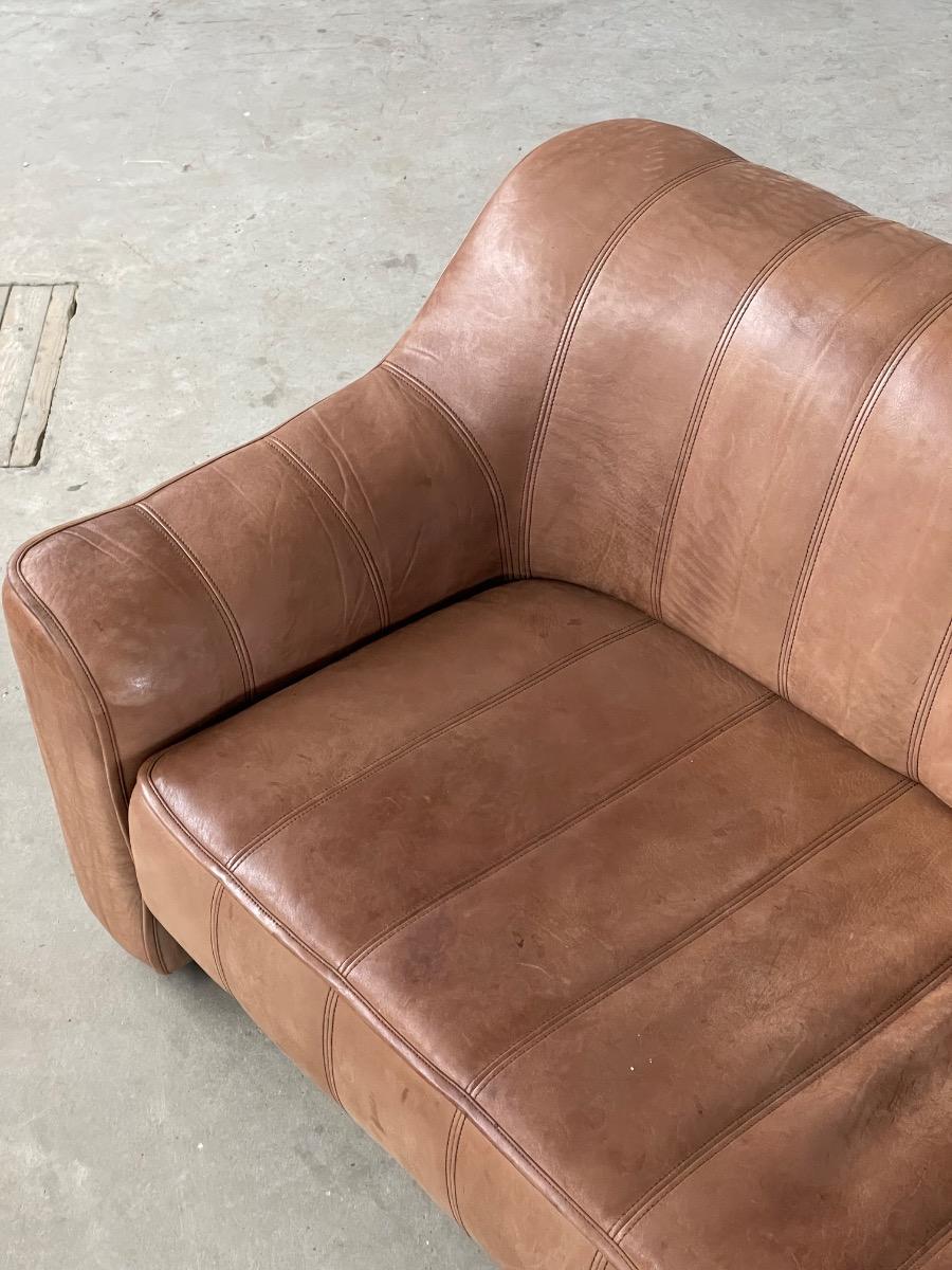 Vintage 3-seat sofa DS-44 De Sede Switzerland, 1970s