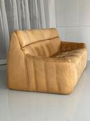 Vintage 3-seat sofa Rolf Benz in Cognac Leather, 1960s - 1st edition