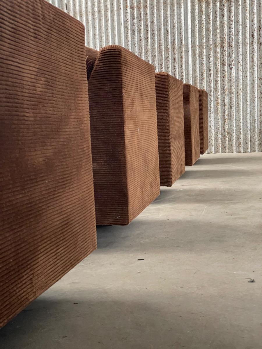 Vintage 5-way modular sofa space age 1970s