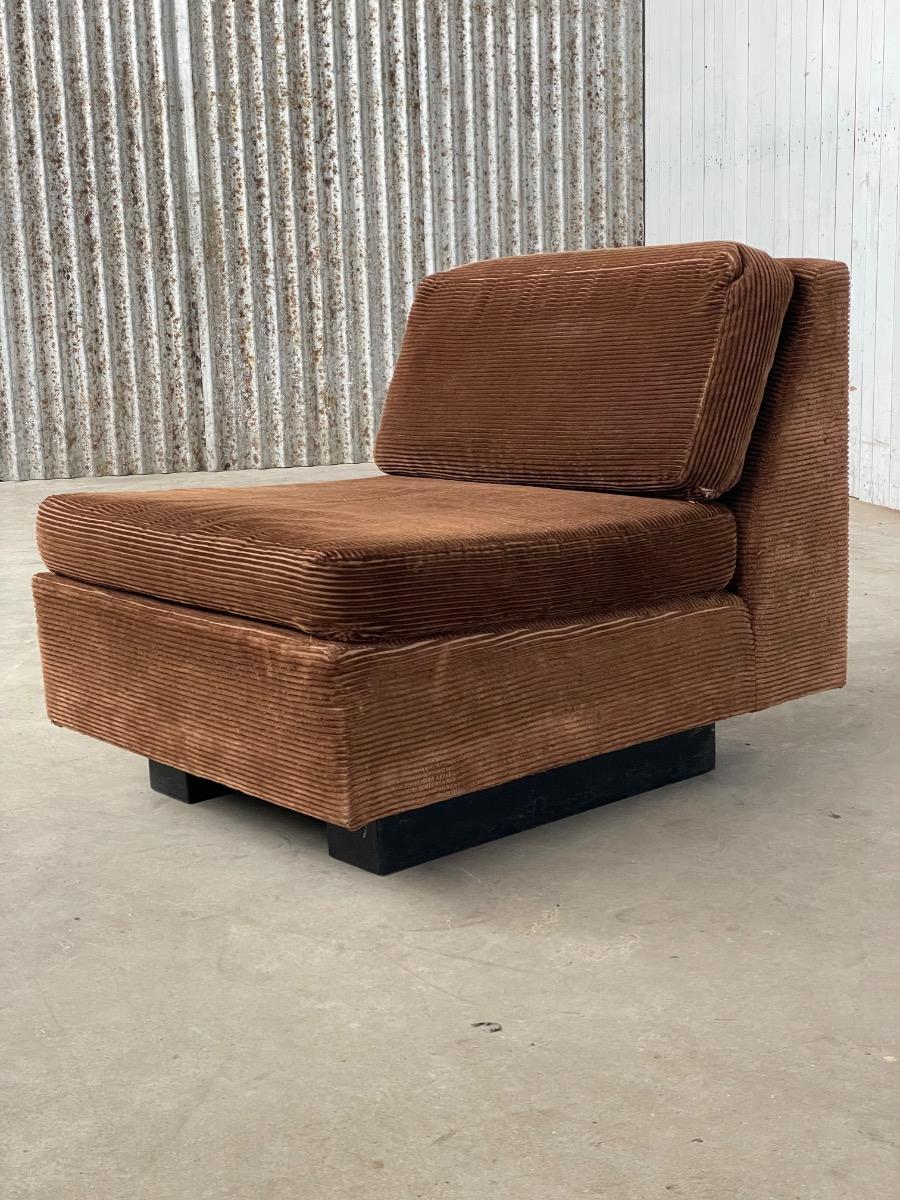 Vintage 5-way modular sofa space age 1970s