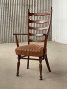 Vintage armchair rustic in oak 