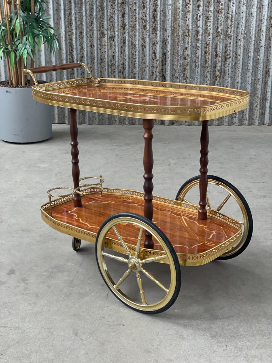 Vintage bar cart - Italy - 1970s 