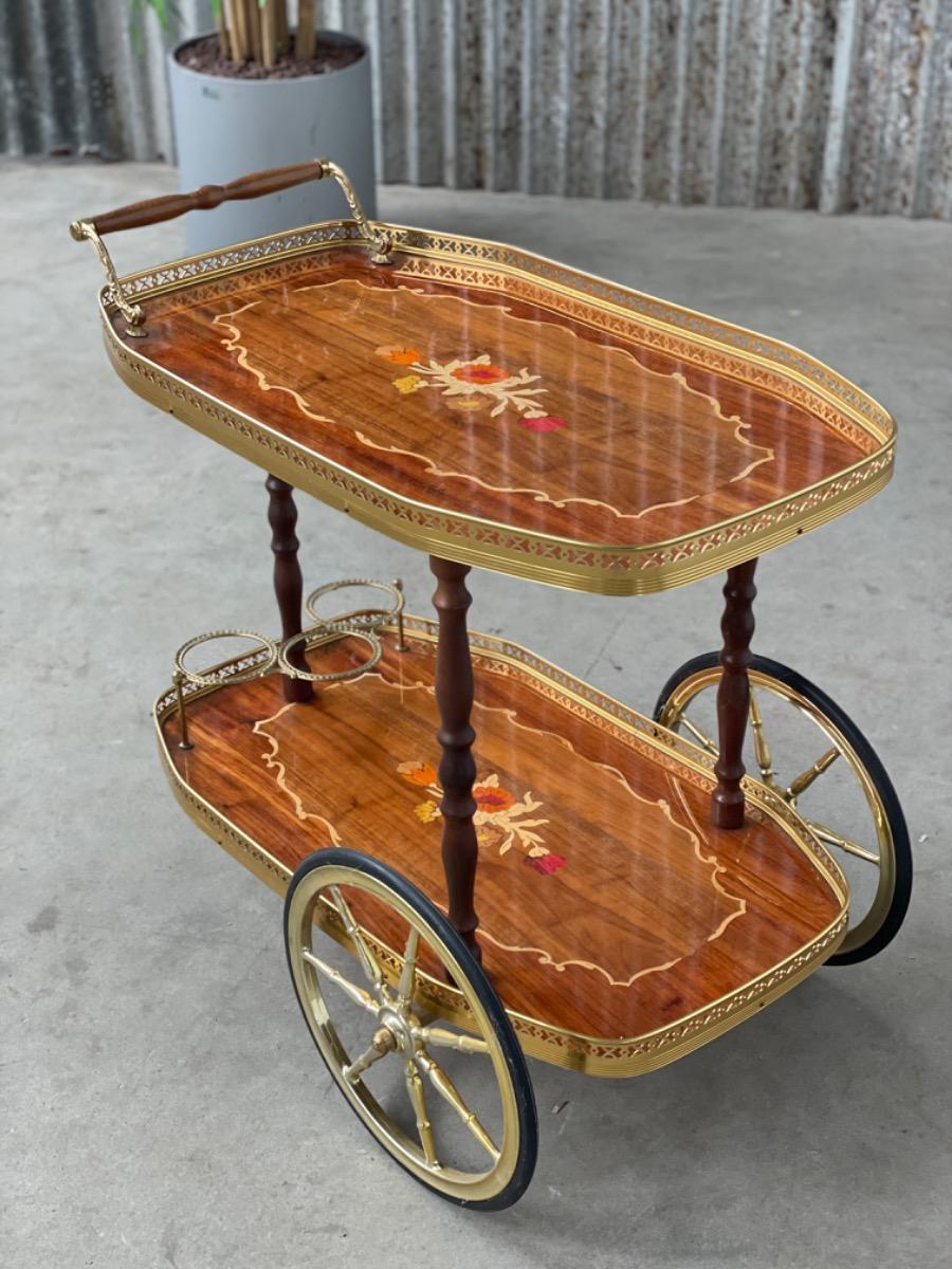 Vintage bar cart - Italy - 1970s 