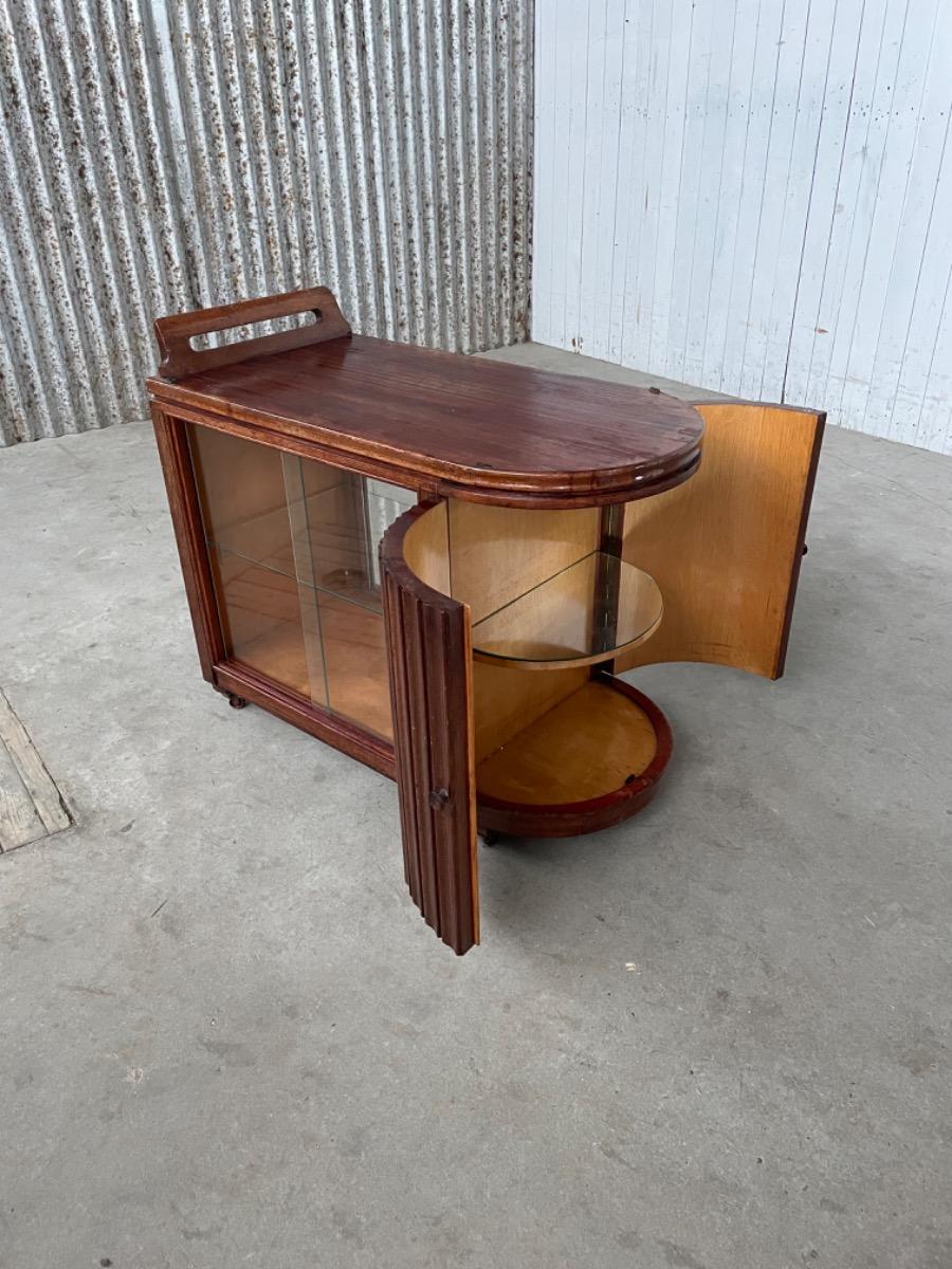 Vintage bar cart - trolley 1950 - wood