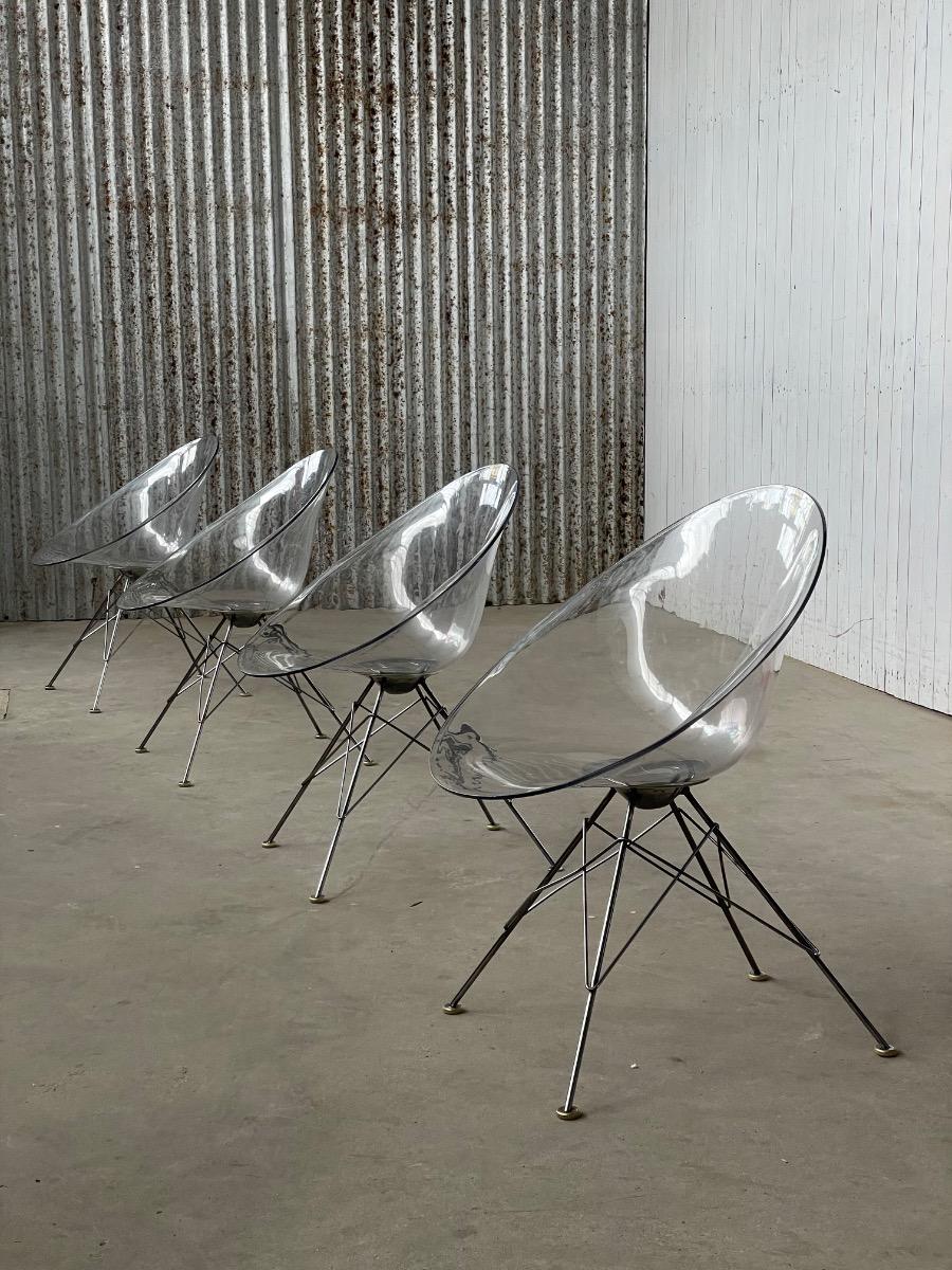 Vintage chairs Eros by Kartell with Philippe Starck, Italy