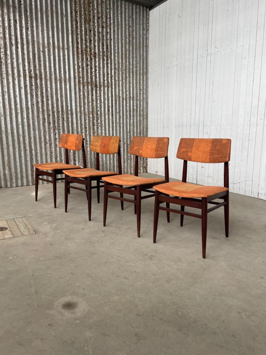 Vintage chairs - teakwood - Topform - Netherlands 1960s