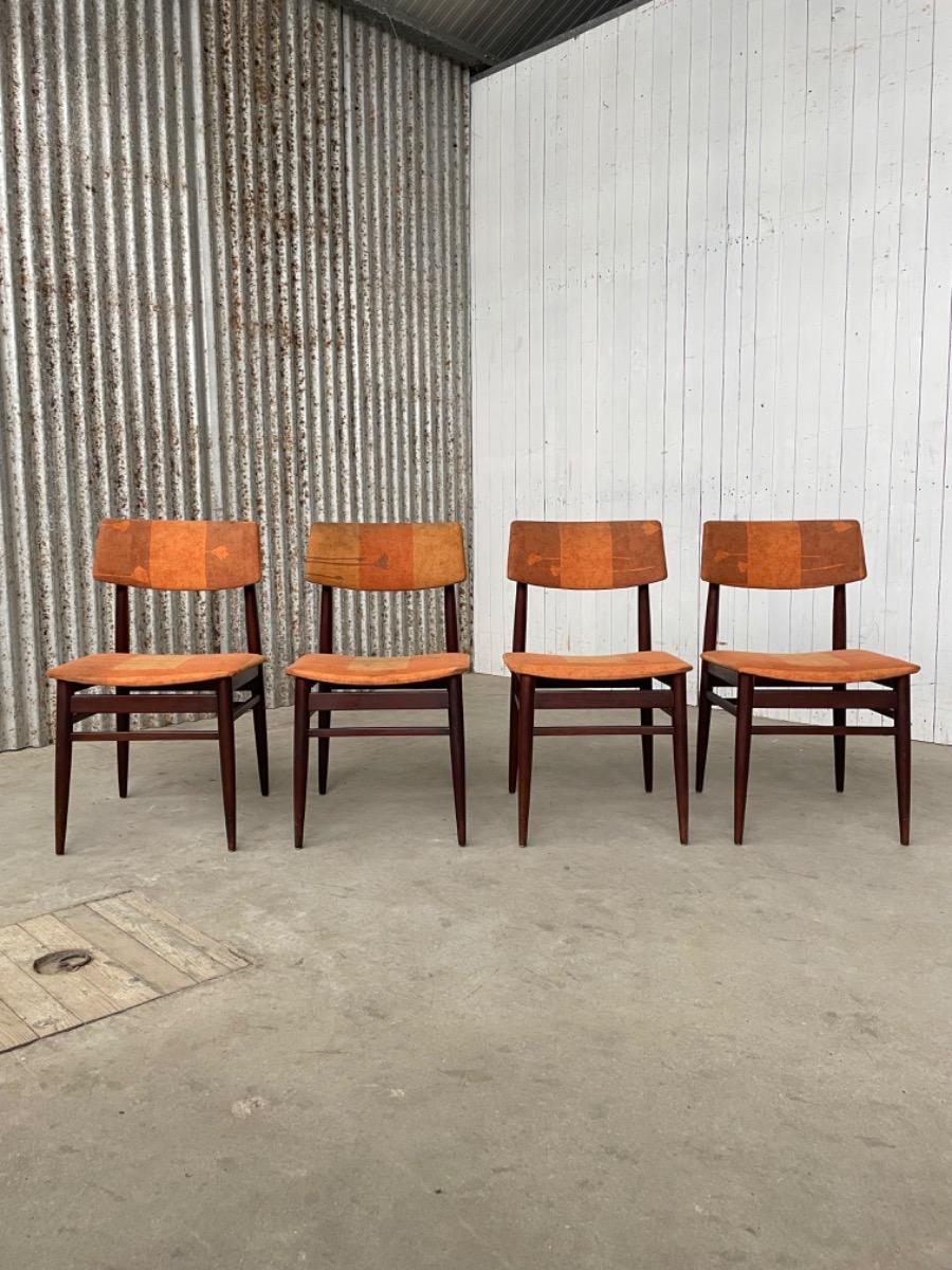 Vintage chairs - teakwood - Topform - Netherlands 1960s