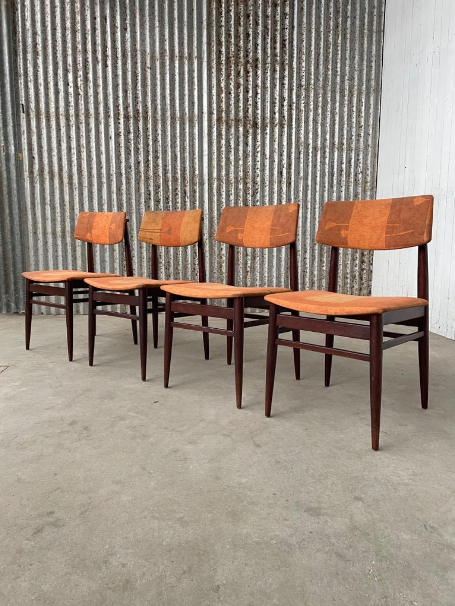 Vintage chairs - teakwood - Topform - Netherlands 1960s