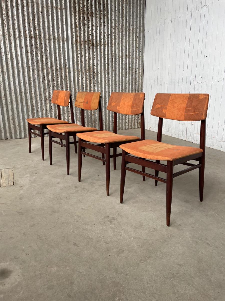 Vintage chairs - teakwood - Topform - Netherlands 1960s