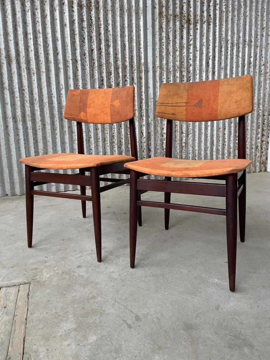 Vintage chairs - teakwood - Topform - Netherlands 1960s