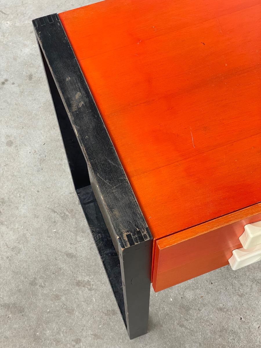 Vintage Dutch design space age desk 1970s