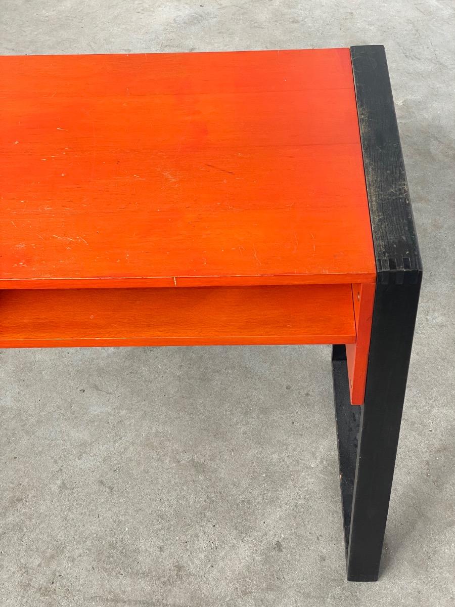 Vintage Dutch design space age desk 1970s