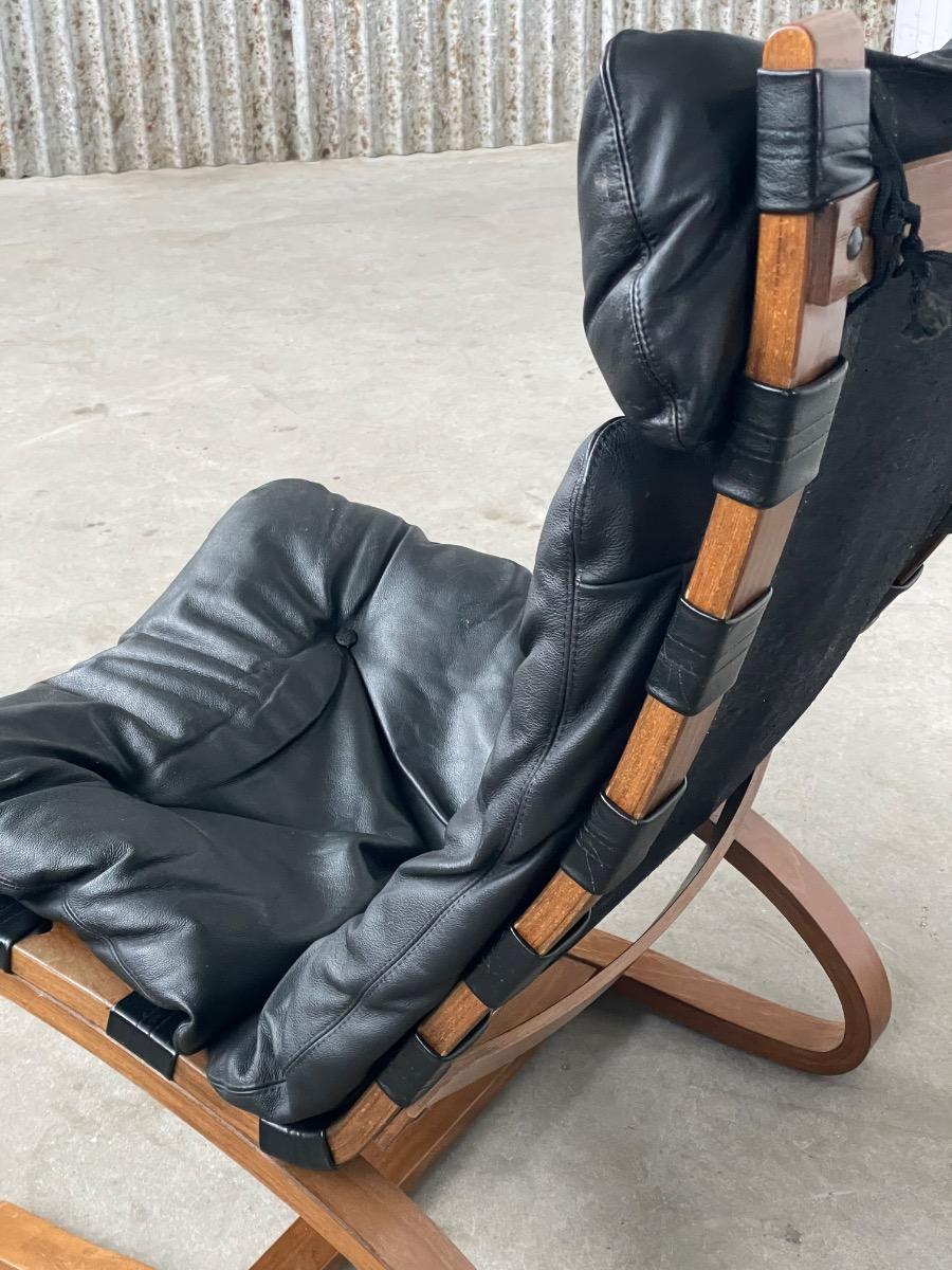 Vintage Kengu chair by Rykken 1970 Norway