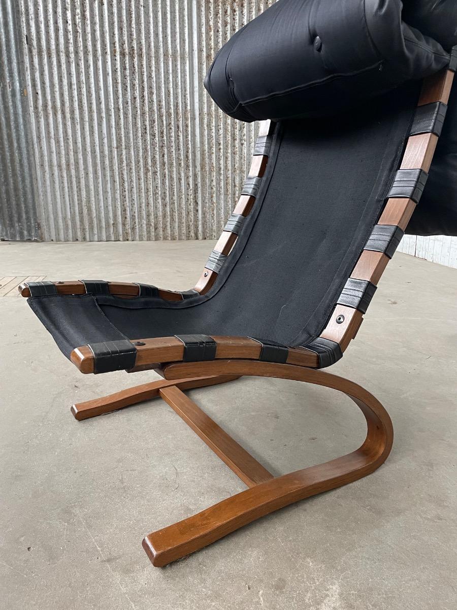 Vintage Kengu chair by Rykken 1970 Norway