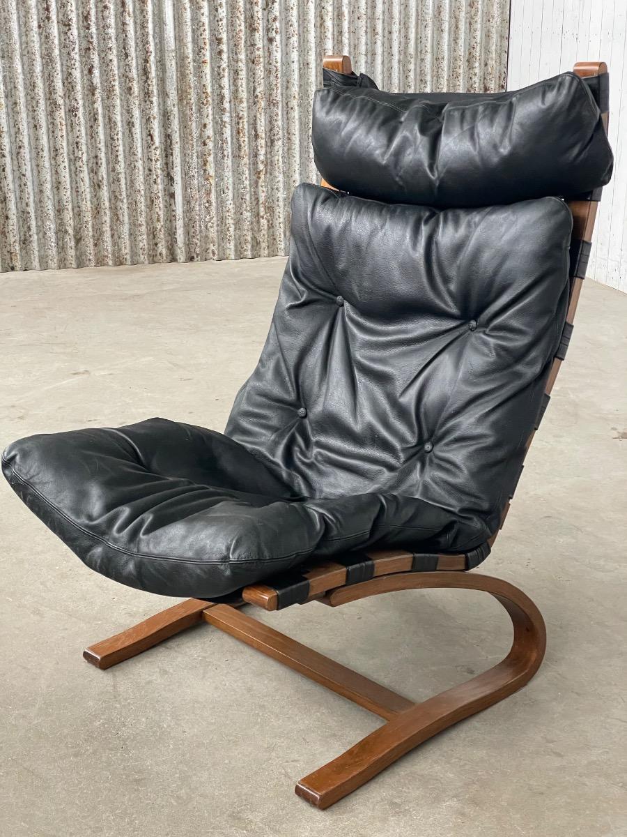 Vintage Kengu chair by Rykken 1970 Norway