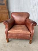 Vintage Leather armchair brown 