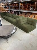 Vintage modular sofa in green with 6x elements, 1970s