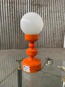 Vintage orange table lamp - 1970s - Dutch design 
