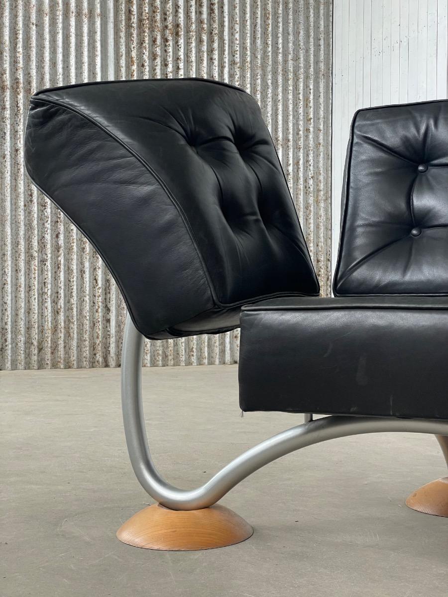 Vintage rare design chairs by Rob Eckhardt 1980s 