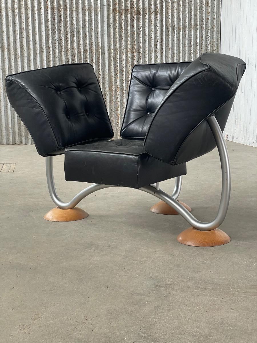 Vintage rare design chairs by Rob Eckhardt 1980s 