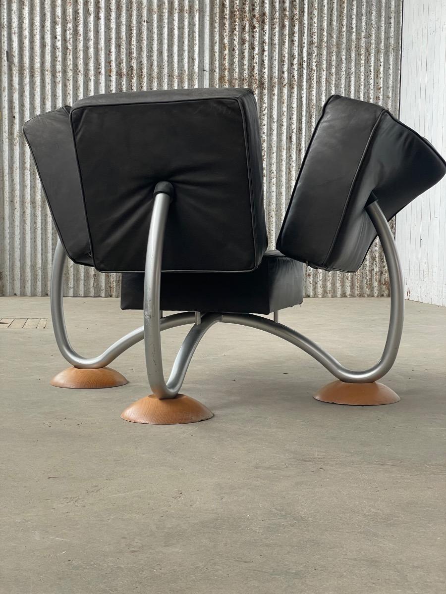 Vintage rare design chairs by Rob Eckhardt 1980s 