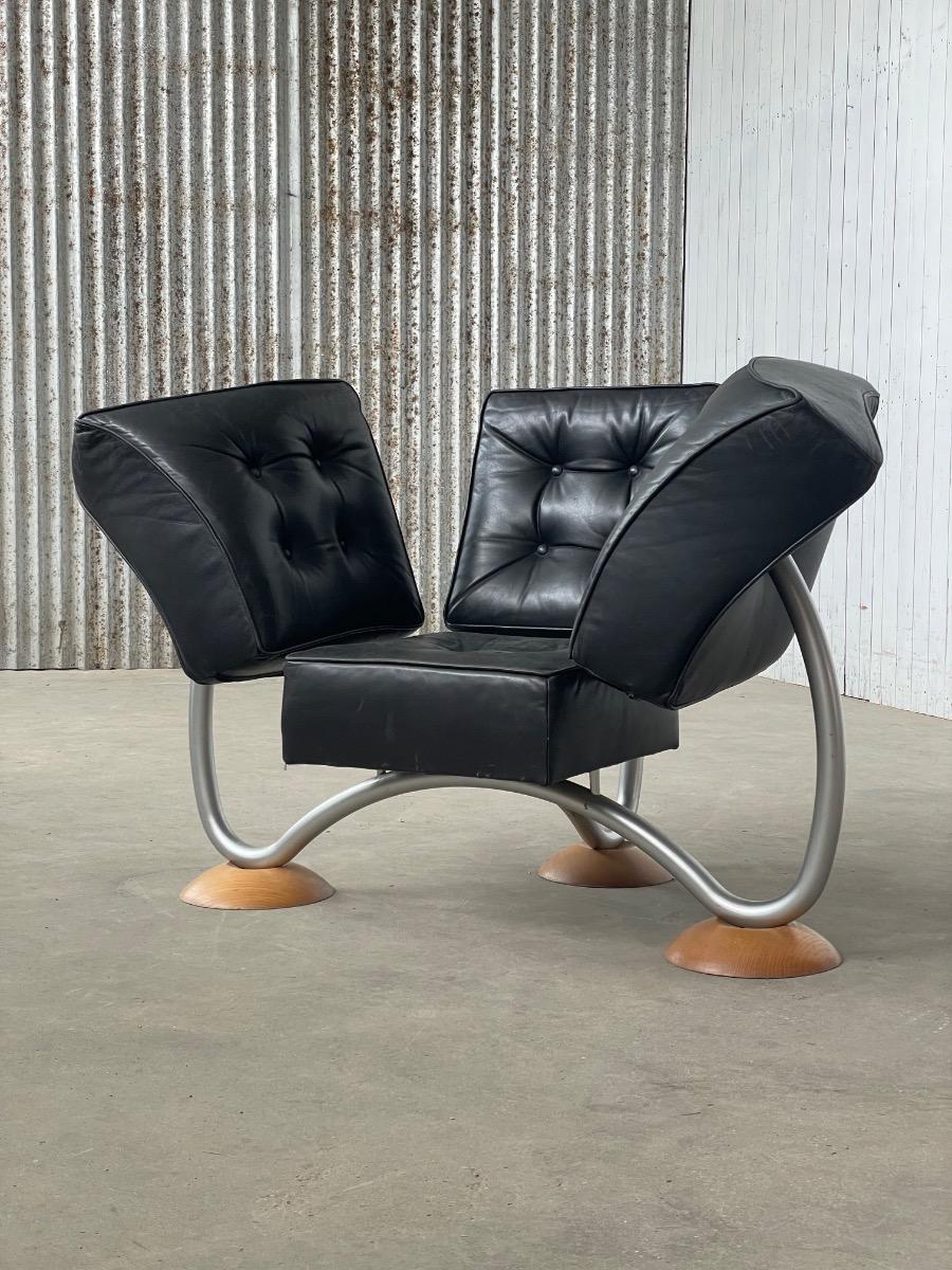 Vintage rare design chairs by Rob Eckhardt 1980s 
