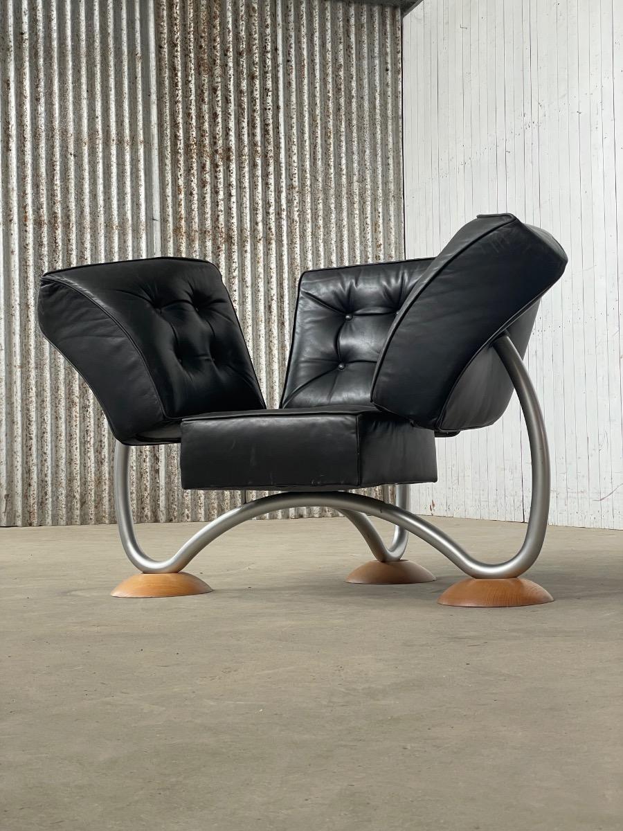 Vintage rare design chairs by Rob Eckhardt 1980s 