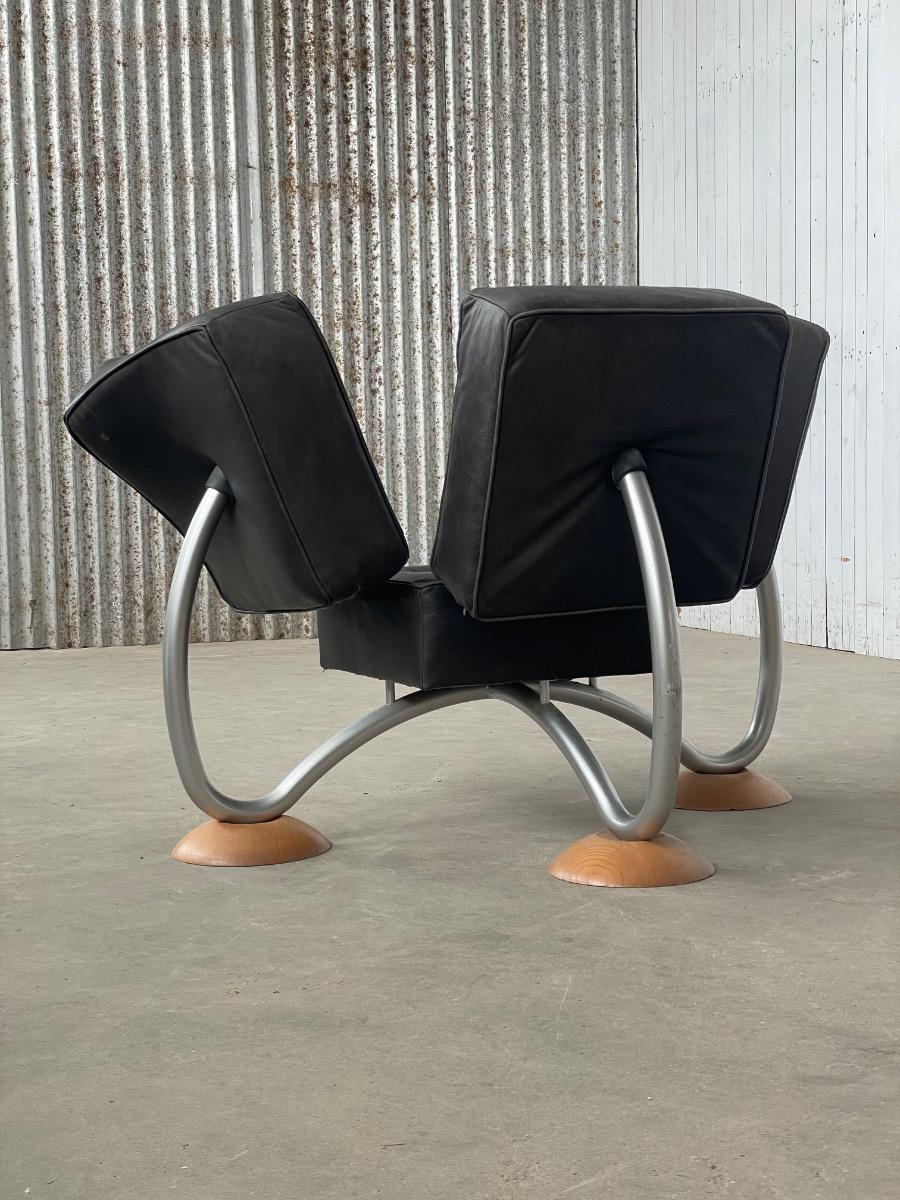 Vintage rare design chairs by Rob Eckhardt 1980s 