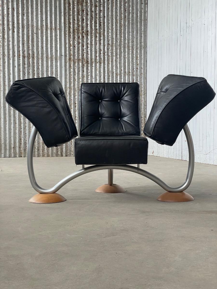 Vintage rare design chairs by Rob Eckhardt 1980s 